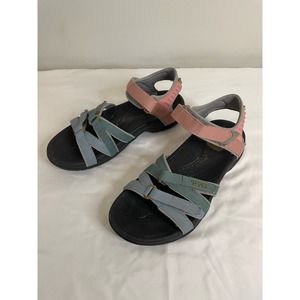 Teva | Womens Hiking Sandal Blue/Pink "Tirra" Self-Fastening Outdoor Sandal Sz 7